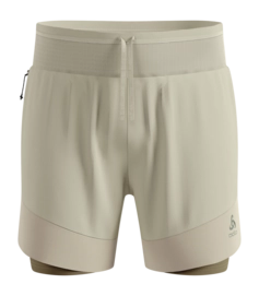 Hardloopbroek Odlo Men X-Alp Trail 6 Inch Agate Gray Vetiver Regular Fit