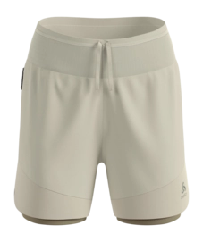 Hardloopbroek Odlo Women X-Alp Trail 5 Inch Agate Gray Vetiver Regular Fit