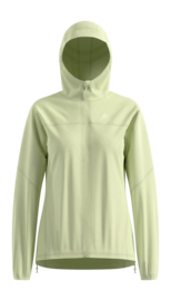 Hardloopjack Odlo Women X-Alp Shadow Lime Waterproof Sportieve pasvorm