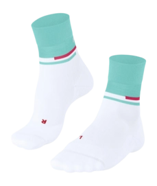 Hardloopsokken Falke Women RU Compression Stabilizing White Light Blue