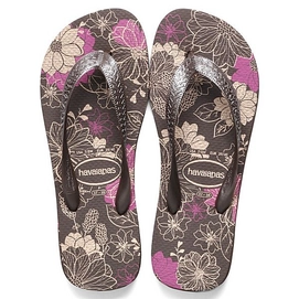 Slipper Dames Havaianas Spring Dark Brown Metallic