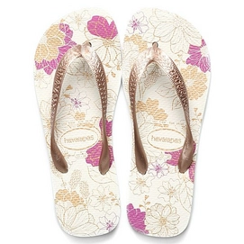 Slipper Dames Havaianas Spring White Rose Gold