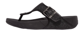 Slipper FitFlop Trakk II Two-Tone Canvas Toe-Thongs Herren Black