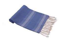 Hamamdoek Bamboe Indigo Zale