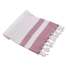 Hamamdoek Bamboe Cembre Bordeaux Rood