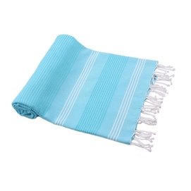 Hamamdoek Bamboe Turquoise Zale