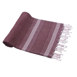 Hamamdoek Bamboe Bordeaux Zale