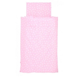 Parure de Lit Jollein Hearts Rose Coton