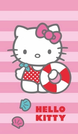 Serviette de Plage Hello Kitty Deauville