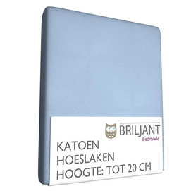 Hoeslaken Kinder Briljant Lichtblauw (Katoen)