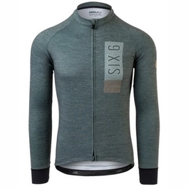 Maillot de Cycliste AGU Homme Six6 Merino II Race Green