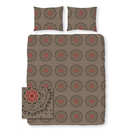 Dekbedovertrek Romanette Hexta Bruin Flanel