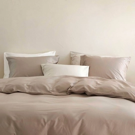 Bettwäsche Yumeko Warm Taupe Mako-Satin