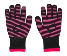 Hockeyhandschoen Brabo BC7013 Wintergloves Swipe Black/Pink