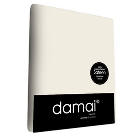 Lenzuolo con angoli Damai Organic, Raso, Avorio