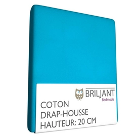 Drap-Housse Briljant Enfant Aqua (Coton)