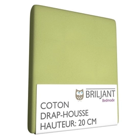Drap-Housse Briljant Enfant Citron Vert (Coton)