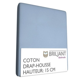 Drap-Housse Briljant Berceau Bleu Clair (Coton)