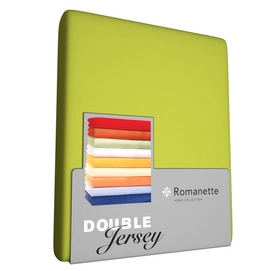 Double Jersey Hoeslaken Romanette Appel Groen