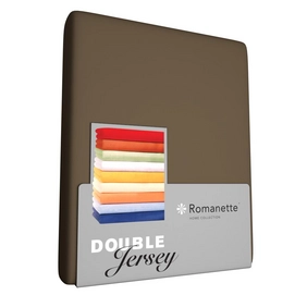 Double Jersey Hoeslaken Romanette Taupe