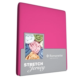 Spannbettlaken Romanette Fuchsia Rosa (Jersey)