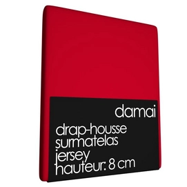 Drap-housse Surmatelas Damai 8 cm Rouge (Jersey)