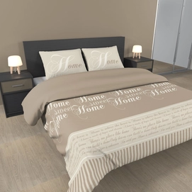 Dekbedovertrek Ambianzz Home Beige Satijn