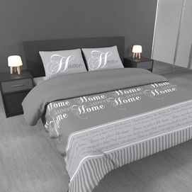 Dekbedovertrek Ambianzz Home Grijs Satijn