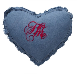 Sierkussen  At Home by Beddinghouse Home Cushion Blue Heart