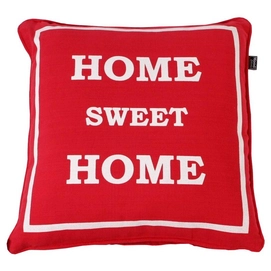 Sierkussen Home Sweet Home Rood