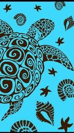 Strandlaken Honu Turquoise Vent du Sud