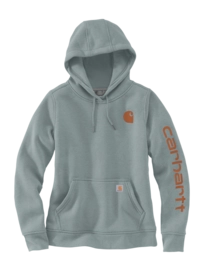 Hoodie Carhartt Damen Iconic Clarksburg Hoodie Blue Cove