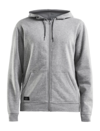Hoodie Craft Men Community FZ Grey Melange