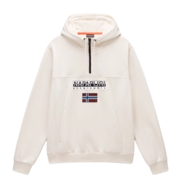 Hoodie Napapijri Men Burgee Half Zip Hoodie 2.0 Beige Dimity