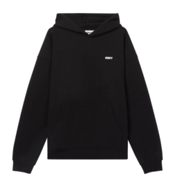 Hoodie Obey Bold Star Extra Heavy Herren Black