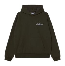 Hoodie Obey Corp Extra Heavy Herren Rosin