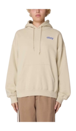 Hoodie Obey Women Time Baggy Relaxed Sand