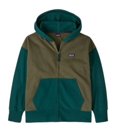 Hoodie Patagonia Kids Full-Zip Hoody Sweatshirt Basin Green