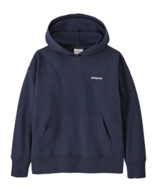 Hoodie Patagonia Kids Hoody Sweatshirt P-6 Logo: New Navy