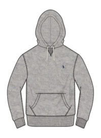Hoodie Ralph Lauren Men Lightweight Fleece Light Sport Heather