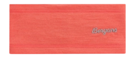 Hoofdband Bergans Kids Wool Junior Headband Peachy Red (Maat 50)