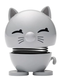 Hoptimist Cat Light Grey 7,2 cm