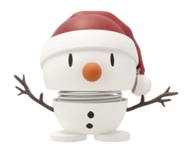 Hoptimist Soft Santa Snowman S White 6,9 cm