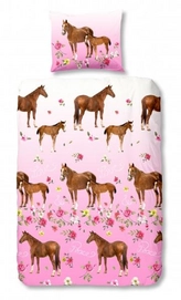 Parure de Lit Good Morning Chevaux Coton