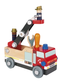 Houten Speelgoed Janod Brico'Kids Brandweerauto