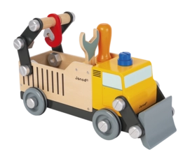 Houten Speelgoed Janod Brico'Kids Vrachtwagen Wegwerker