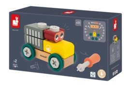 Houten Speelgoed Janod Brico'Kids Wagen Met Beer