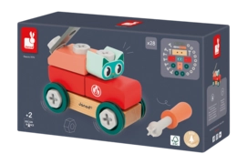 Houten Speelgoed Janod Brico'Kids Wagen Met Kat