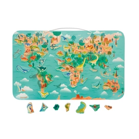 Houten Speelgoed Janod Dino Magneetbord Dino-Wereld