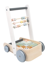 Houten Speelgoed Janod Sweet Cocoon Duwkar Blokken ABC